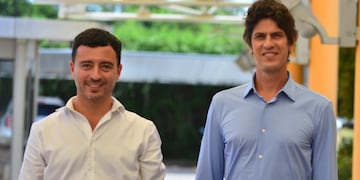 Rodrigo de Loredo y Martín Lousteau, de la UCR. (José Gabriel Hernández)