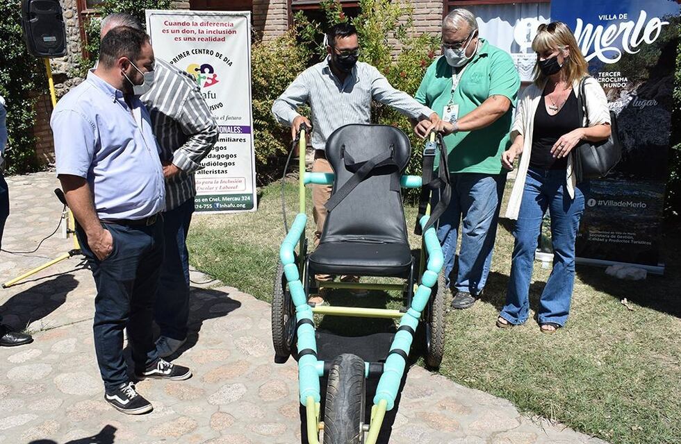 Inclusión: presentaron una silla adaptada para hacer trekking