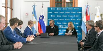 Bahl recibió al embajador de Eslovenia
