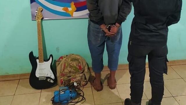 Jóven fue detenido con elementos robados