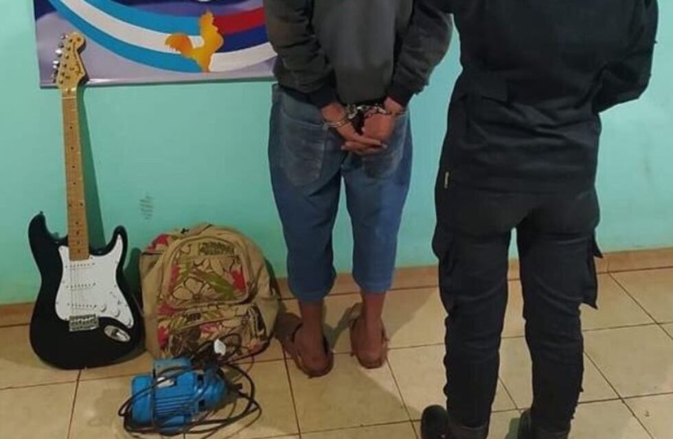 Jóven fue detenido con elementos robados