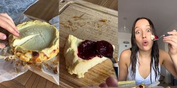 Cómo hacer el cheesecake viral de roquefort
