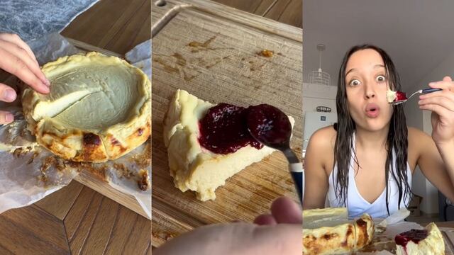 Cómo hacer el cheesecake viral de roquefort