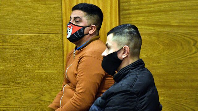 Claudio Miguel Oliva y Raúl Orlando Márquez son los motochorros que asesinaron a Bruno Picco. (Pedro Castillo)