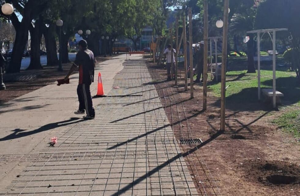 Comenzaron las obras de revalorización en Plaza 25 de Mayo