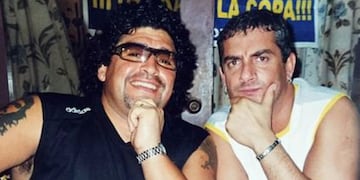 Los 14 años de amistad de Diego con el productor de Cocodrilo, en imágenes.