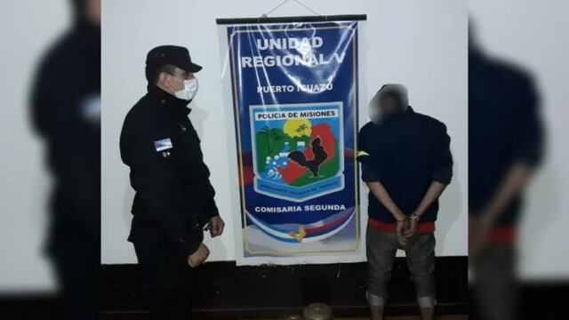 Puerto Iguazú: policía detuvo a un hombre acusado de intentar robar en su vivienda.