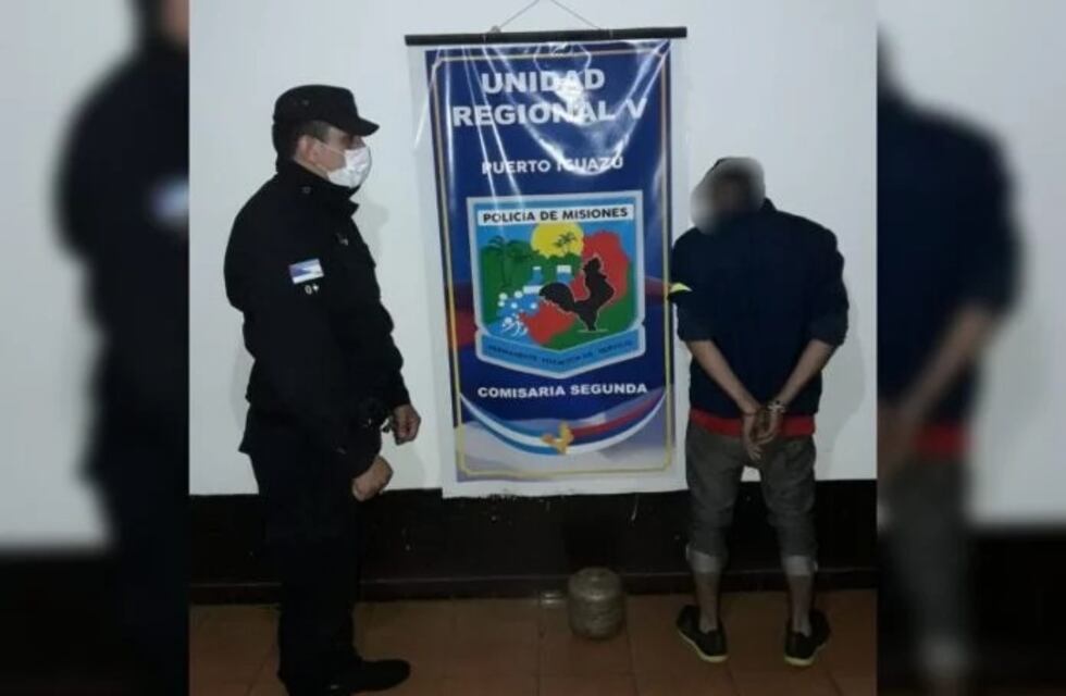 Puerto Iguazú: policía detuvo a un hombre acusado de intentar robar en su vivienda