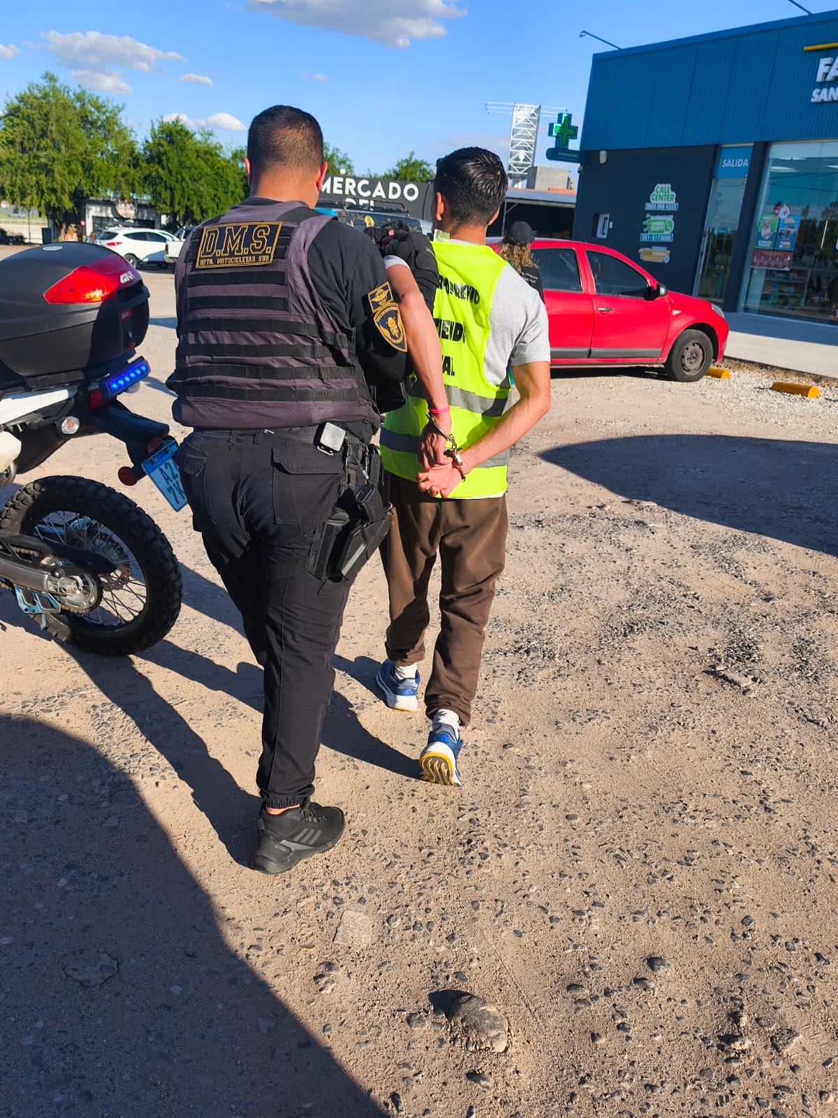 Naranjita detenido en el show de Shakira. (Policía)