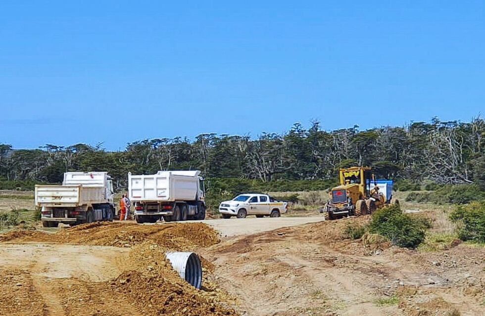 Se realizan importantes trabajos en la ruta a Cabo San Pablo
