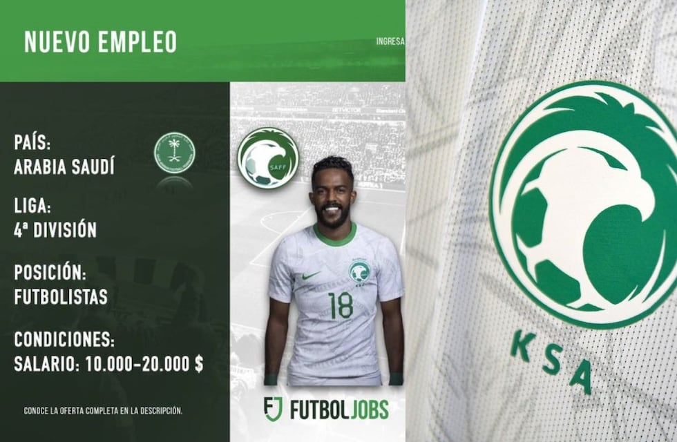 Ofrecen hasta 20 mil dólares, casa y auto por jugar al fútbol en Arabia Saudita: cómo participar desde Argentina