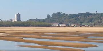El Río Paraná volvió a estar por debajo de cero luego de casi un mes.