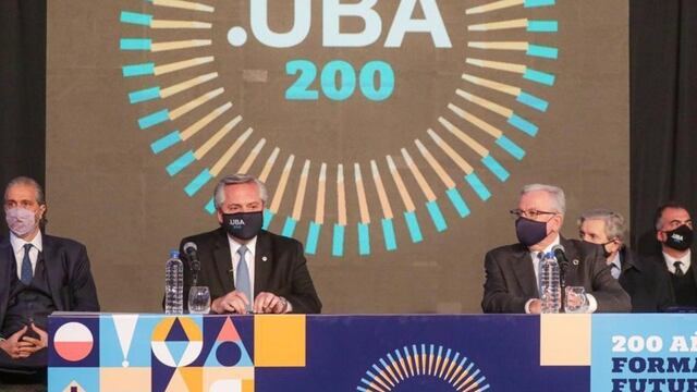 Alberto Fernández participó del aniversario de los 200 años de la UBA