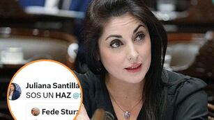 Escrache en redes a Juliana Santillán