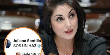 Escrache en redes a Juliana Santillán