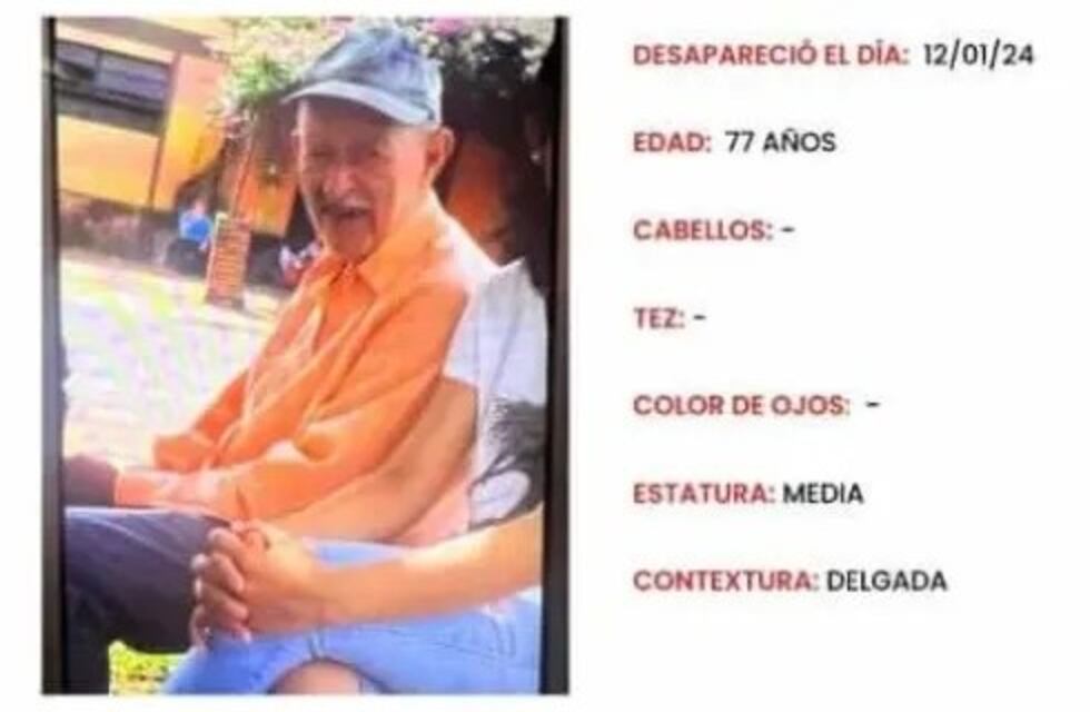 Santa Ana: buscan desesperadamente a un hombre de 77 años