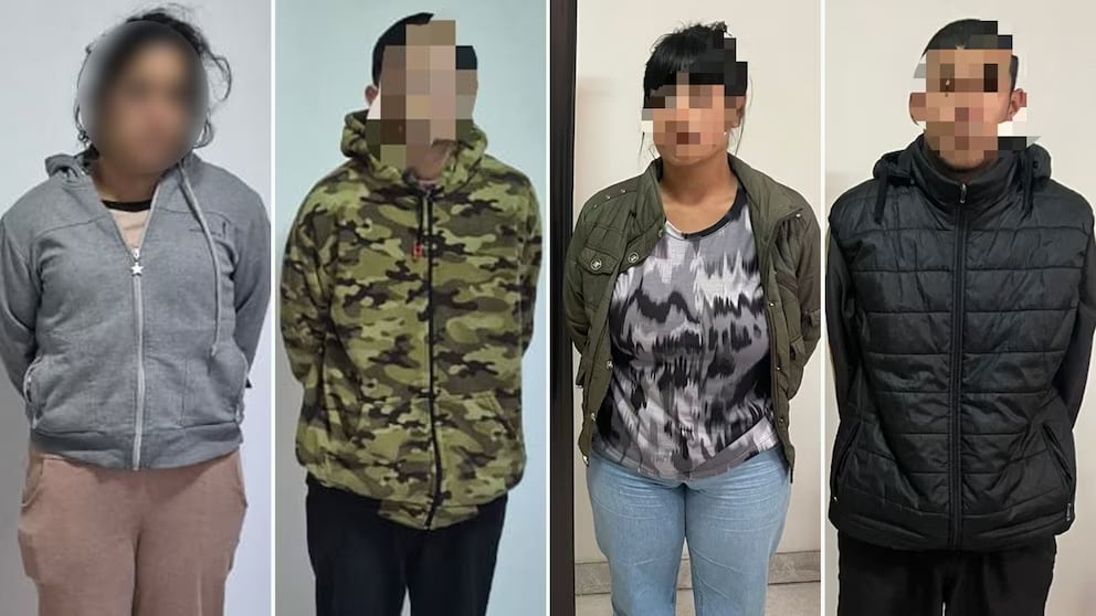 Los detenidos por el triple crimen en Florencio Varela. (Gentileza)