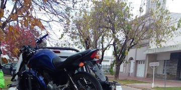 Una de las motos retenidas en los operativos viales