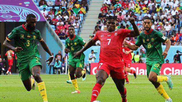 Camerún y Serbia igualaron 3 a 3 en el Mundial de Qatar 2022. Foto: EFE