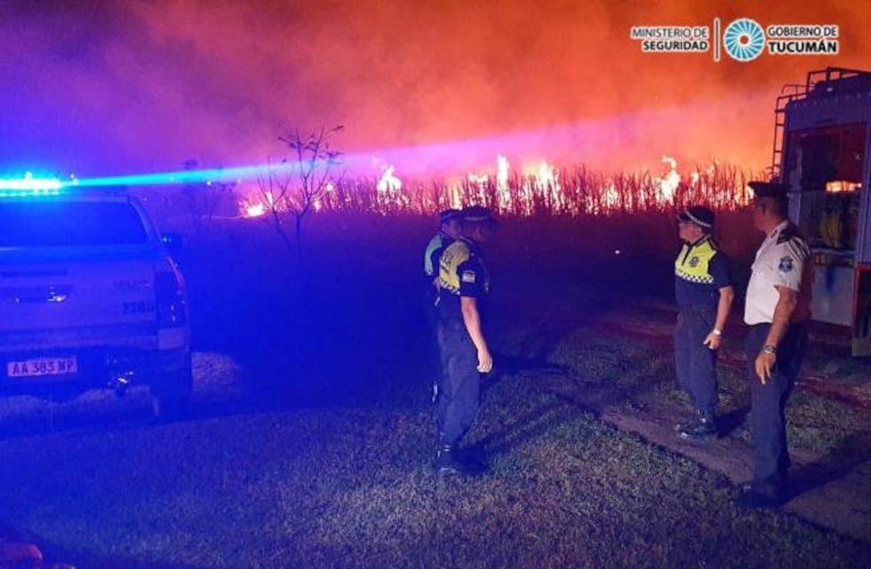En Concepción la policía sofocó un incendio y frustró una tentativa de usurpación en una finca