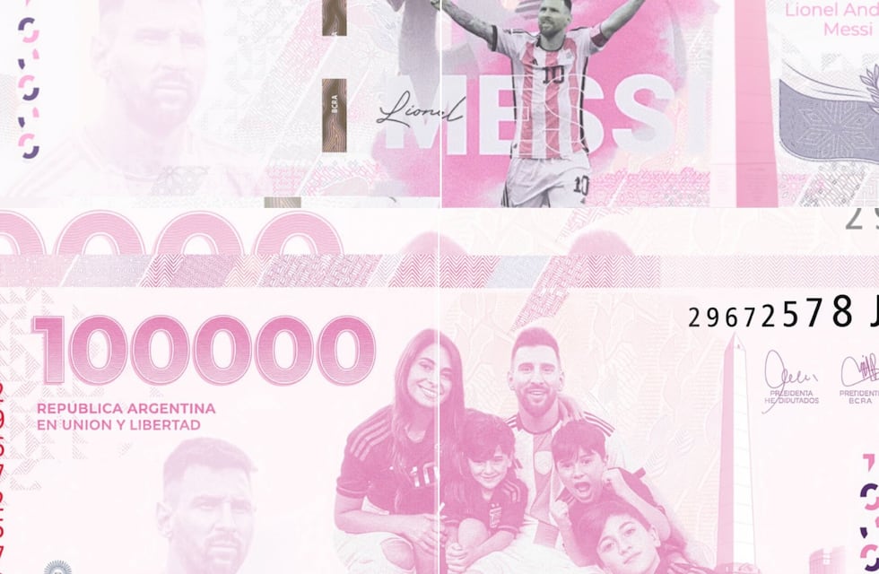 ¿Se viene el billete de $100.000 con la cara de Messi?