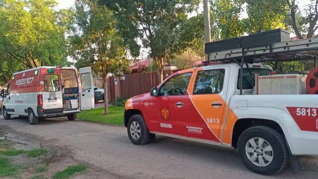 Padre e hijo resultaron electrocutados en Los Alelíes al 100, en el barrio Brigadier López