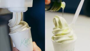 Otra versión para probar helado de pistacho