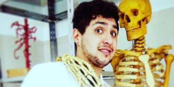 Maximiliano en su época de estudiante en 2018 en una imagen publicada en sus redes sociales.