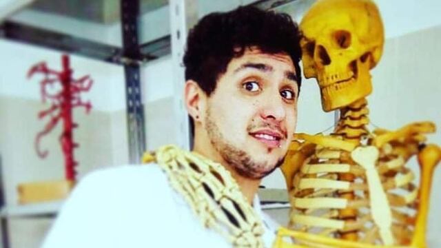 Maximiliano en su época de estudiante en 2018 en una imagen publicada en sus redes sociales.
