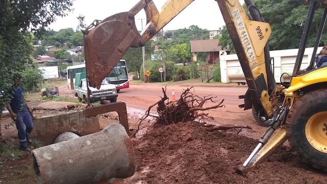 El municipio de Oberá trabaja en la construcción del cordón