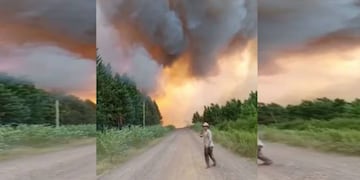 Los bomberos voluntarios de Santa Rosa no dan a basto con los incendios en la zona.