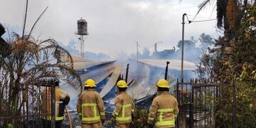 Puerto Iguazú: vivienda fue consumida por un incendio.
