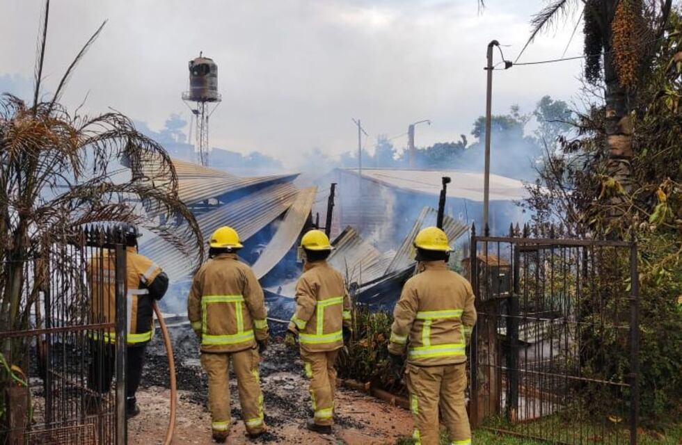 Puerto Iguazú: vivienda fue consumida por un incendio