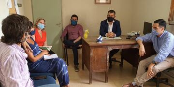 Reunión por vacunación en Azul