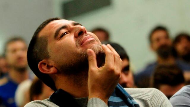 Juan Román Riquelme sorprendió con su reacción ante el gol de Frank Fabra contra Rosario Central.