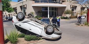 Vuelco automovilístico en Gualeguaychú