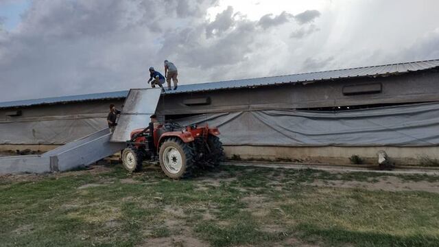Un tornado provocó pérdidas millonarias en una granja en el interior de Córdoba.