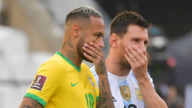 Neymar y Messi no pueden creer lo que pasó en San Pablo (ESPN)