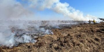 Incendio zona rural de Arroyito