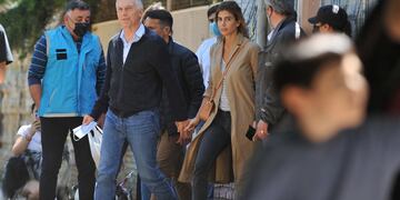 Macri vota en barrio de Palermo. (Gentileza Clarín/Guillermo Rodríguez Adami)