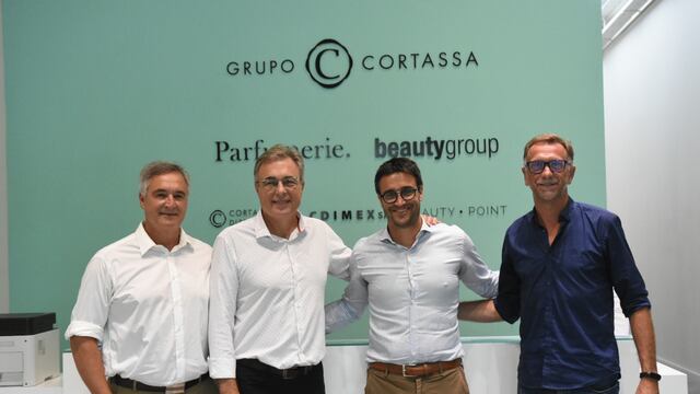 El intendente Luis Castellano con los gerentes del grupo Cortassa