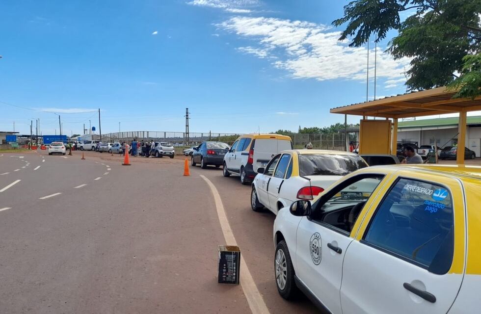 Protestas en el puente Posadas-Encarnación
