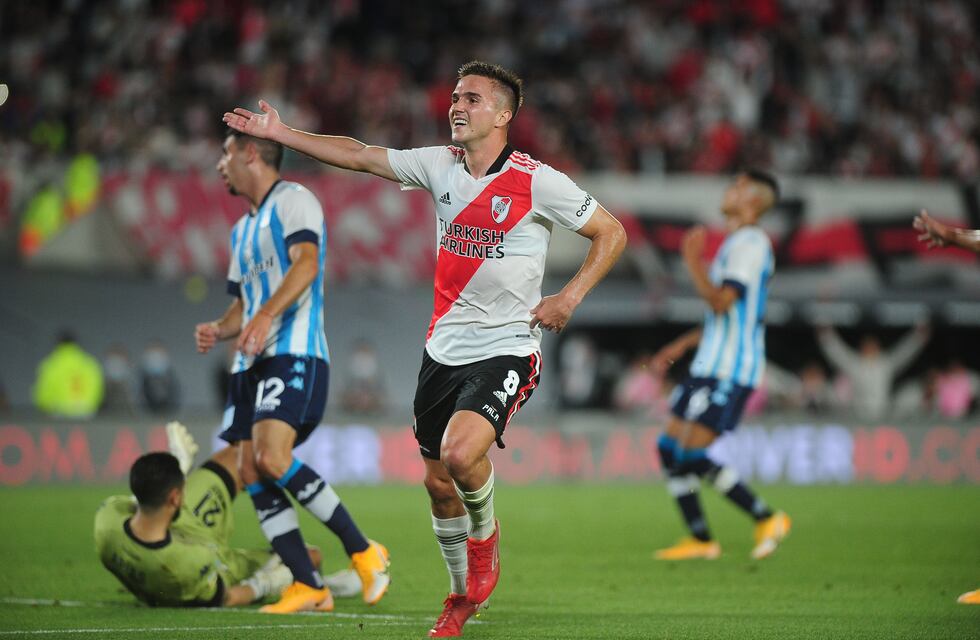 Agustín Palavecino puso el 1-0 para River y le da el campeonato de la Liga Profesional