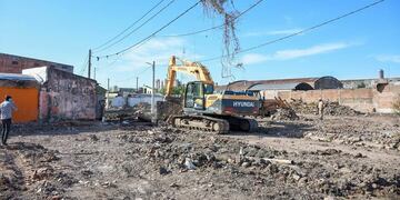 Los trabajos integrales en el barrio Toba se ejecutan previo a la edificación de las viviemdas.