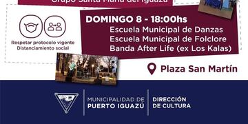 Fin de semana a pura actividad cultural en Puerto Iguazú.