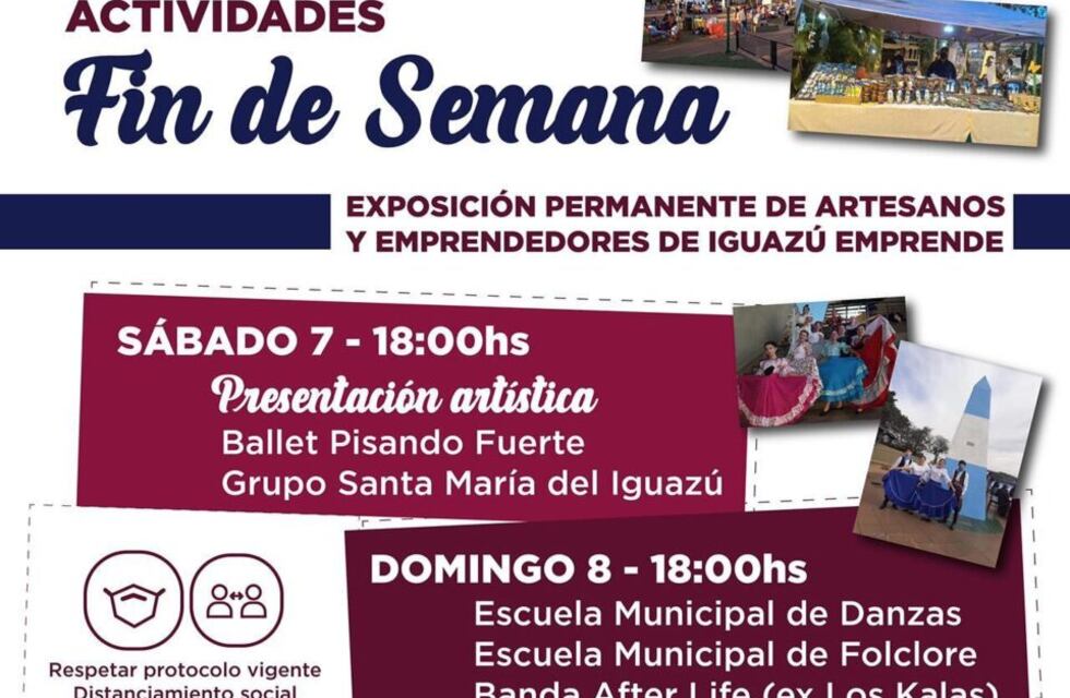 Fin de semana a pura actividad cultural en Puerto Iguazú