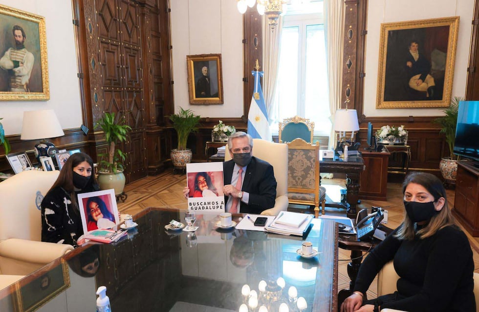 Un paso más en la búsqueda: Alberto Fernández recibió a la mamá de Guadalupe y acordó profundizar la investigación