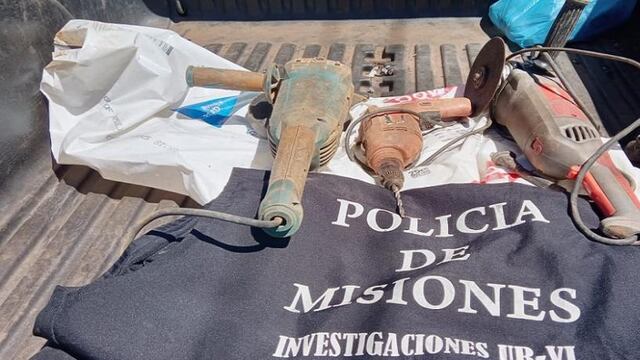 Recuperaron herramientas robadas de una obra en construcción en San Javier.