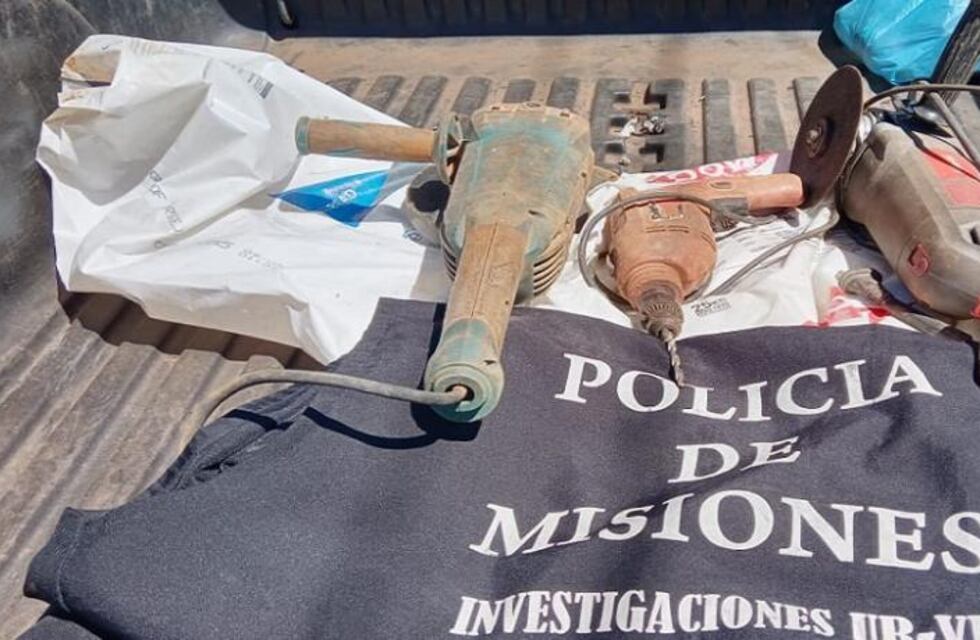 Recuperaron herramientas robadas de una obra en construcción en San Javier