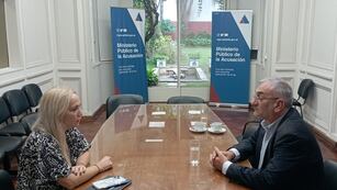 La Fiscal General de la Provincia de Santa Fe, Dra. María Cecilia Vranicich, recibió al Senador Provincial por el Departamento Castellanos, Alcides Calvo.